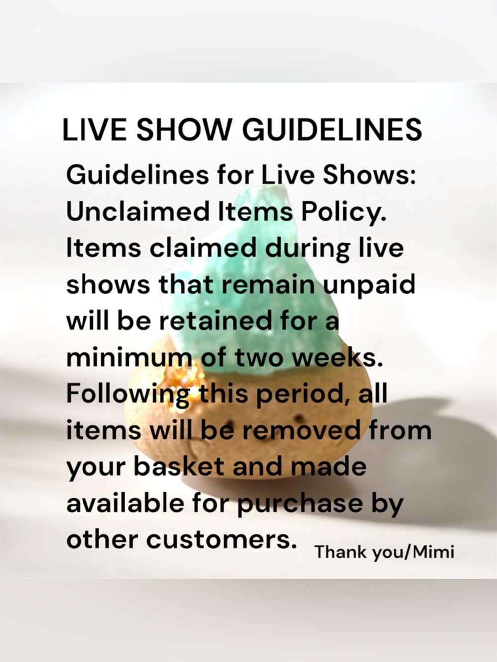 GUIDELINES FOR LIVE SHOWS